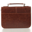Load image into Gallery viewer, Forro Símil Cuero Placa Fe Café Personalized Bible Cover for Women
