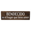 Load image into Gallery viewer, Bendecido es el hogar que tiene amor Spanish Wood Decor
