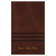Load image into Gallery viewer, Personalized Bible with Custom Text NKJV Word Study Bible Leathersoft Brown New King James Version
