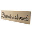 Load image into Gallery viewer, Bienvenido a este mundo Spanish Wood Decor
