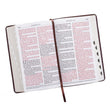Load image into Gallery viewer, Personalized Bible Custom Text Your Name KJV Giant Print Dark Brown Pattern Bible King James Version
