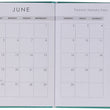 Load image into Gallery viewer, Personalized Planner 2022 Be Still My Soul Teal Faux Leather My Yearly Planner - Psalm 46:10

