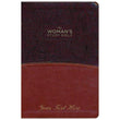 Load image into Gallery viewer, Personalized NKJV Woman's Study Bible Leathersoft Brown/Burgundy
