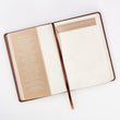 Load image into Gallery viewer, The Lord's Prayer Matthew 6: 9-13 Brown LuxLeather Prayer Journal
