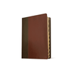Load image into Gallery viewer, Personalized Custom Text Your Name NKJV Life Application Study Bible Third Edition Large Print Red Letter LeatherLike Brown/Mahogany Indexed
