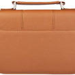 Load image into Gallery viewer, Faith Grain Faux Leather Saddle Tan Personalized Bible Cover For Women
