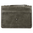 Load image into Gallery viewer, Gray All Things Filigree Philippians 4:13 Faux Leather Personalized Bible Cover For Men
