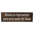 Load image into Gallery viewer, Abuela representos el amor de Jesús Spanish Wood Decor
