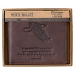 Load image into Gallery viewer, Wings Like Eagles Isaiah 40:31 Dark Brown Genuine Leather Wallet
