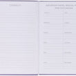 Load image into Gallery viewer, Personalized 2022 His Grace is Sufficient Purple Faux Leather My Yearly Planner - 2 Corinthians 12:9
