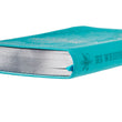 Load image into Gallery viewer, Personalized Devotional He Whispers Your Name Faux Leather Turquoise

