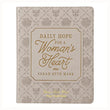 Load image into Gallery viewer, Personalized Custom Text Your Name Daily Hope for a Women's Heart Devotional Taupe Faux Leather
