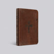 Load image into Gallery viewer, Personalized ESV Compact Bible TruTone Walnut Weathered Cross Design
