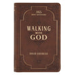 Load image into Gallery viewer, Walking With God Brown Faux Leather Devotional - David Jeremiah

