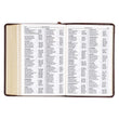 Load image into Gallery viewer, Personalized KJV Brown Faux Leather Small COMPACT Bible w/Ribbon Red Letter
