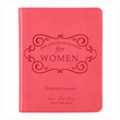 Load image into Gallery viewer, Personalized Custom Text Your Name One-Minute Devotions for Women Devotional Pink Faux Leather
