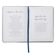 Load image into Gallery viewer, Personalized Custom Text Your Name Prayers and Praises From the Word Gift Book Navy Blue Faux Leather
