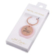 Load image into Gallery viewer, Be Grateful Rose Gold Key Ring with Pink Disc
