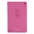 Load image into Gallery viewer, Personalized Custom Text Your Name NIV Value Thinline Bible Comfort Print Leathersoft Orchid New International Version
