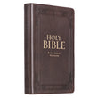 Load image into Gallery viewer, Personalized KJV Full Grain Premium Leather Thumb Index Dark Brown
