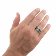 Load image into Gallery viewer, Courageous Joshua 1:9 - Men's Chain Ring
