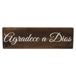 Load image into Gallery viewer, Agradece a Dios Spanish Wood Decor
