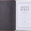 Load image into Gallery viewer, Personalized KJV Merlot &amp; Burgundy Two-Tone Full Grain Leather Compact
