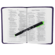 Load image into Gallery viewer, Personalized Custom Text Your Name ESV Value COMPACT Bible TruTone Lavender Filigree Design
