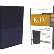 Load image into Gallery viewer, Personalized Custom Text Your Name KJV Value Thinline Bible Dark Blue Comfort Print Leathersoft

