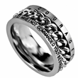 Load image into Gallery viewer, Courageous Joshua 1:9 - Men's Chain Ring
