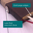 Load image into Gallery viewer, Personalized NIV Comfort Print Thinline Bible Leathersoft Chocolate/Tan New International Version
