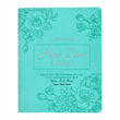 Load image into Gallery viewer, Personalized Custom Text Your Name Here I Am, Lord Devotional Teal Faux Leather
